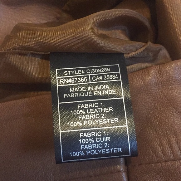 Cupcakes and Cashmere Camel Leather Mini Skirt - Picture 5 of 6